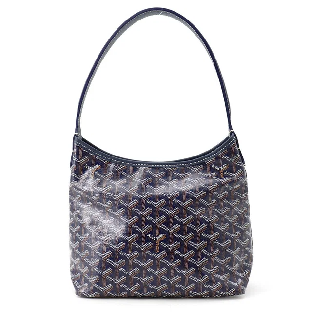 Goyard Boheme Hobo Bag Navy BlueBOHEMEMINTY12CL12P PVC Leather Size Mini in Navy Leather from GALLERY RARE