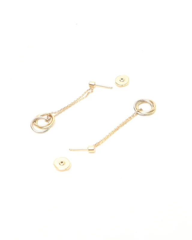 Cartier Trinity Diamond Earrings from A Retro Tale, photo 2 of 2