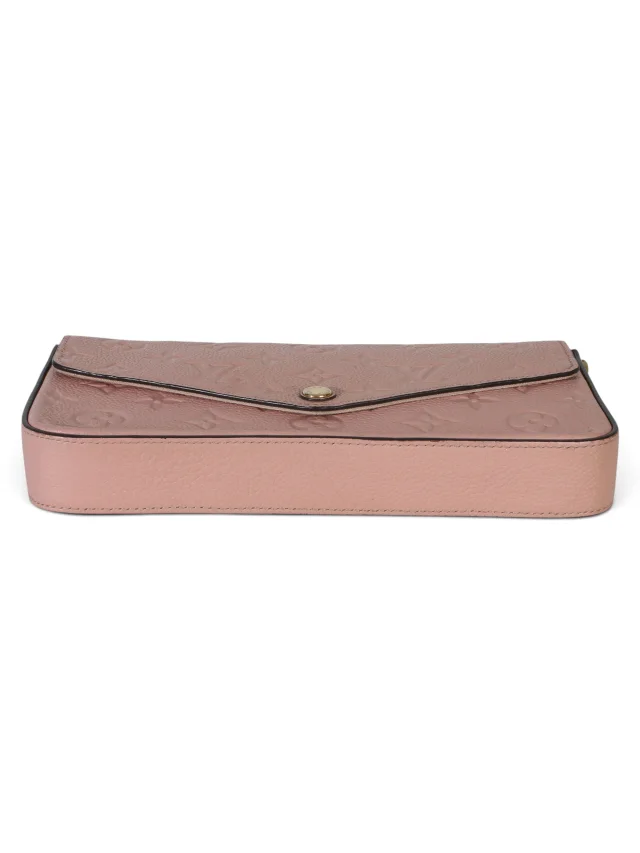 Louis Vuitton Rose Poudre Monogram Empreinte Felicie Pochette in Pink Leather from Season 2 Consign, photo 5 of 9