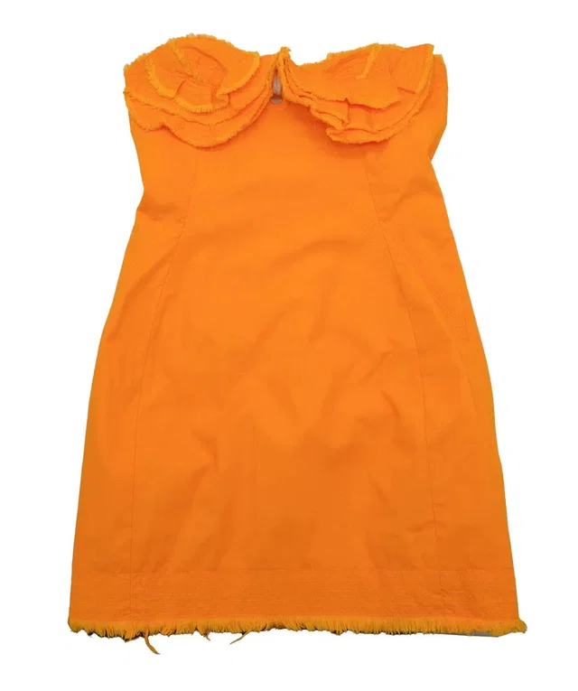 Jacquemus Orange Cotton La Robe Artichaut Mini Dress S in Orange from Luxury Promise