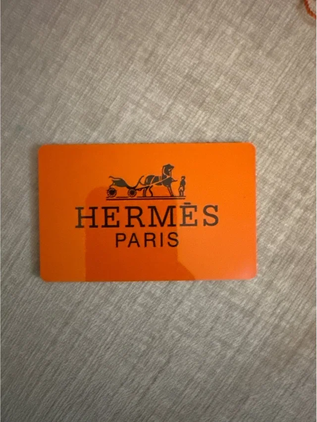 Hermès Herms Paris Authenticity Card in orange|black from Poshmark