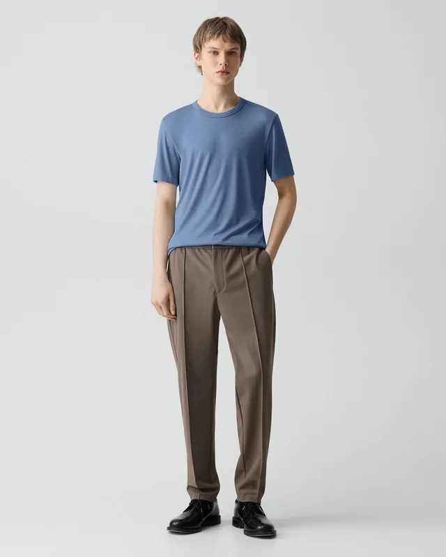 Theory Essential Tee in Anemone Modal Jersey in BERING 67% Modal, 30% Polyester, 3% Spandex, photo 5 of 12 from Theory