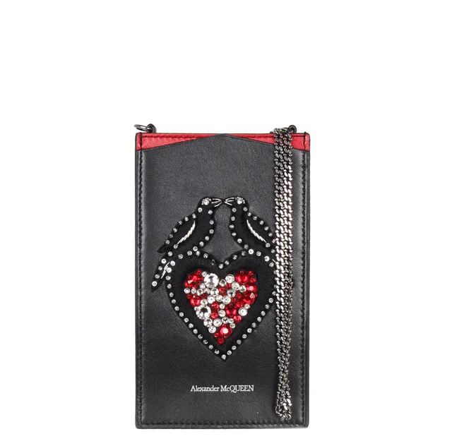 Alexander McQueen Phone WOC, Black/Red from Cultstatus, photo 1 of 1
