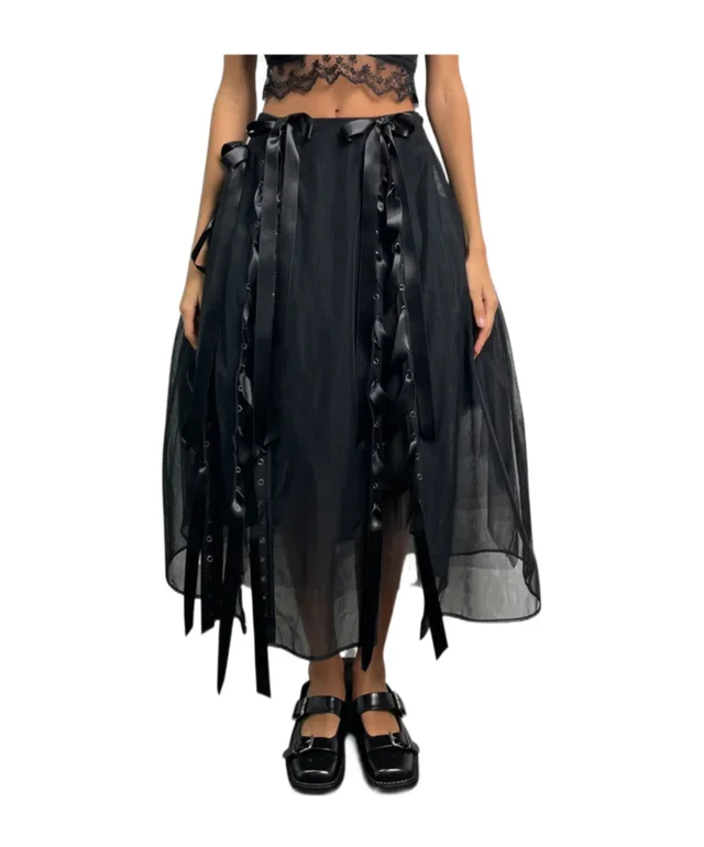 Simone Rocha A-line skirt with ribbon trim from SENSER, photo 1 of 1