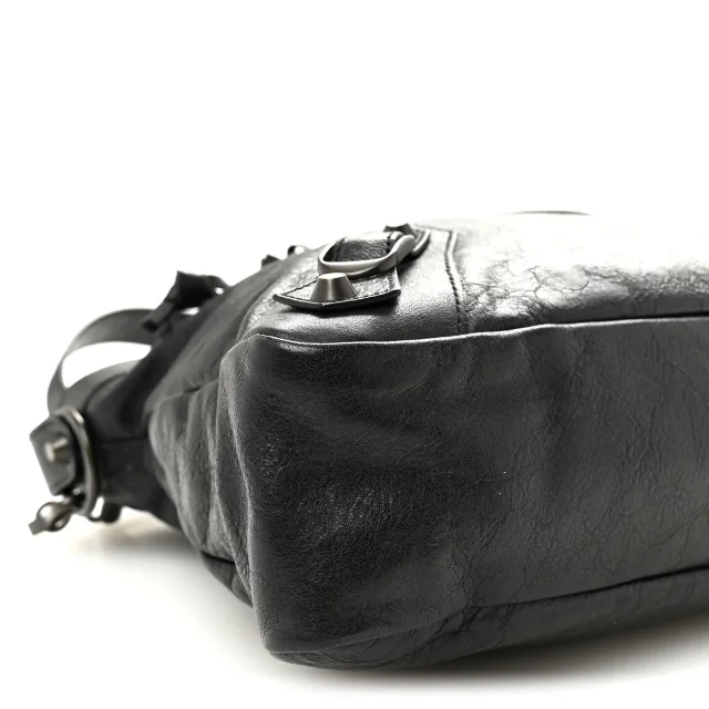 Balenciaga Agneau Classic Hardware Town Black in Black Lambskin from FASHIONPHILE, photo 9 of 10