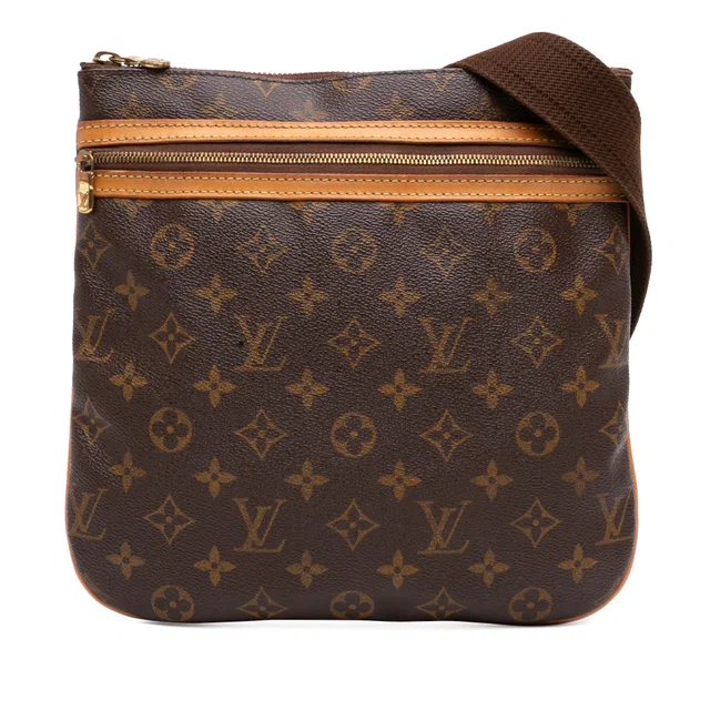 Brown Louis Vuitton Monogram Bosphore Pochette Crossbody Bag in Brown Coated canvas from Designer Revival