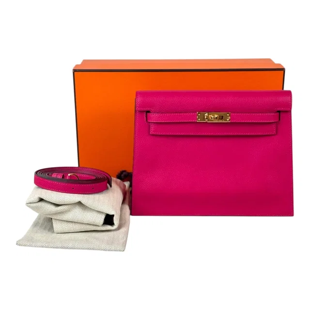 Hermès Kelly Danse Evercolour in Framboise with GHW from Luxury Promise