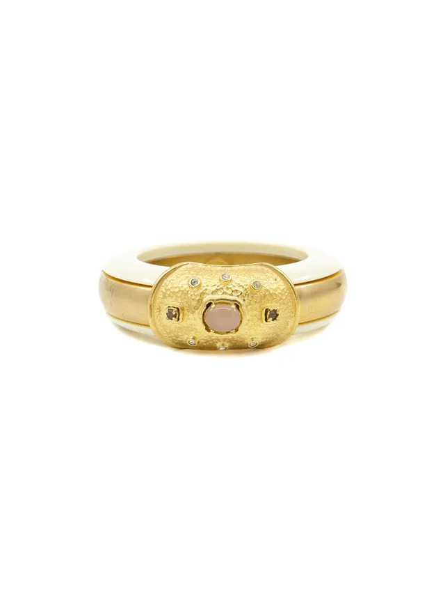 Valentino Garavani Enamel Gemstone Bangle from Arcade Vintage