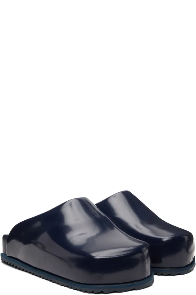 YUME YUME Navy Truck Slide Loafers, photo 4 of 5 from SSENSE