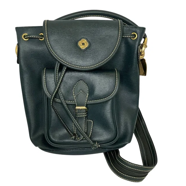 Samsonite Vintage Green Leather Drawstring Convertible Backpack in green Leather from Poshmark