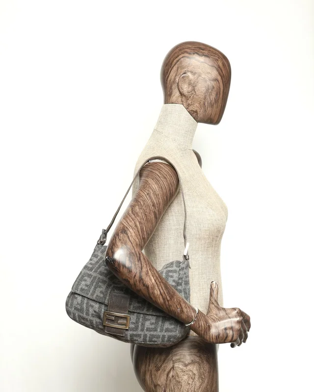 Fendi Zucca Mamma Tweed Bag in Tweed from A Retro Tale, photo 10 of 10
