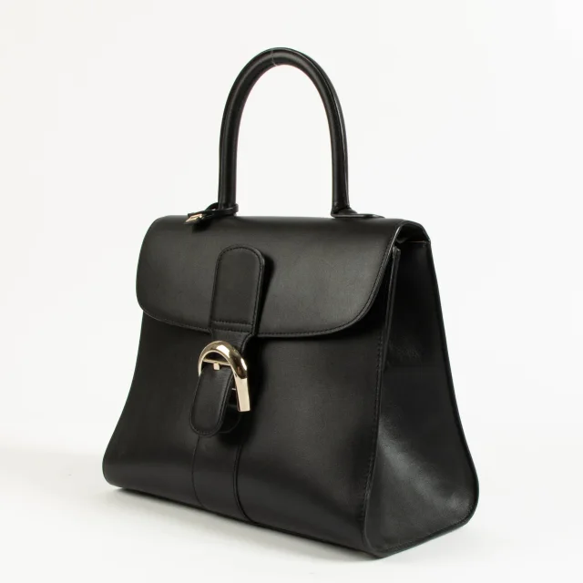 Delvaux Black Box Calf Brillant MM Bag in Black Box leather from Labellov, photo 3 of 6