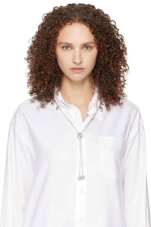 Toga Pulla Metal Motif Loop Tie Necklace, photo 2 of 2 from SSENSE