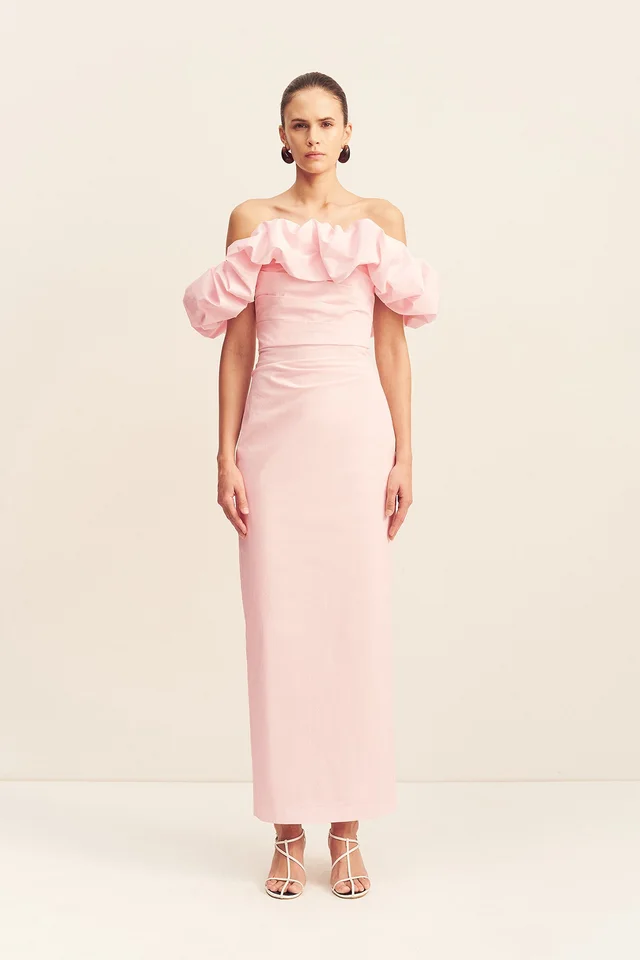 Shona Joy CAMPBELL OFF SHOULDER BUBBLE MAXI DRESS - BALLERINA from Shona Joy, photo 1 of 1
