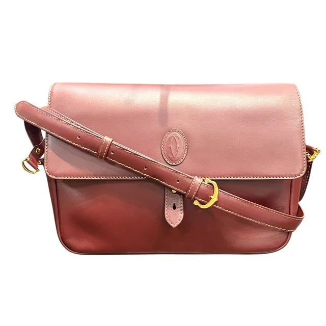 Cartier Must Line Leather Shoulder Bag in Leather from LuxUness