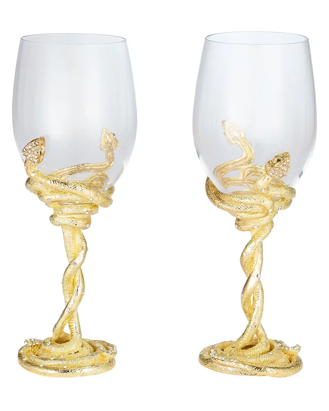Olivia Riegel 2pc Serpentina Wine Glass Set, image 1 of 1 from Rue La La