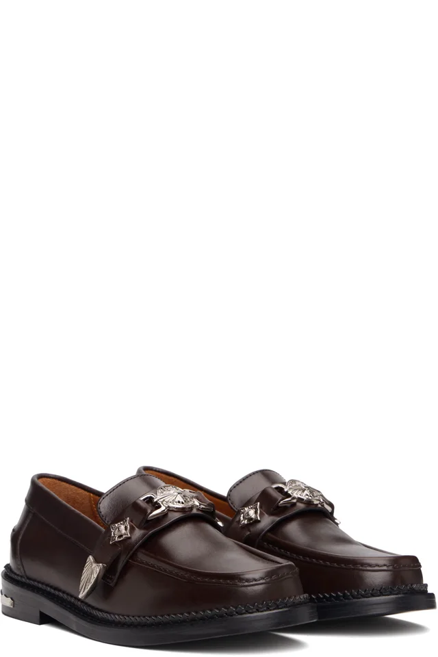 Toga Pulla SSENSE Exclusive Brown Detail Loafers, photo 4 of 5 from SSENSE