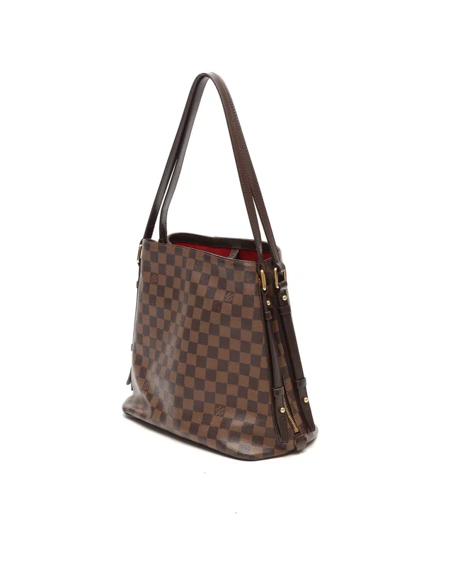 Louis Vuitton Damier Ebene Cabas Rivington Tote Bag in Brown Coated canvas from A Retro Tale, photo 3 of 10