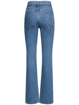 Area Flare jeans with mesh details in 100% Cotton, photo 5 of 5 from LUISAVIAROMA