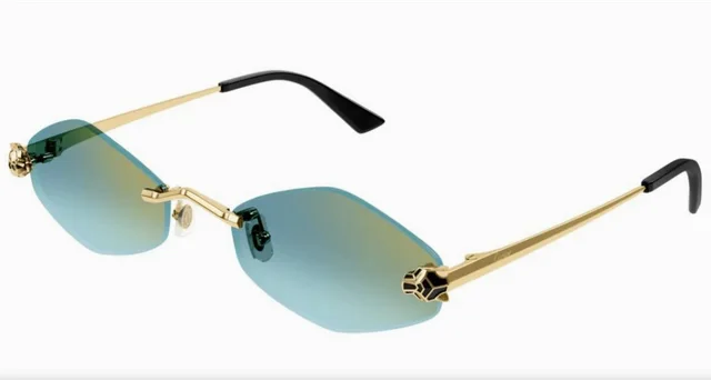 Cartier Sunglasses (CT0433S Geometric Gold) in Gold from HEWI, photo 2 of 2