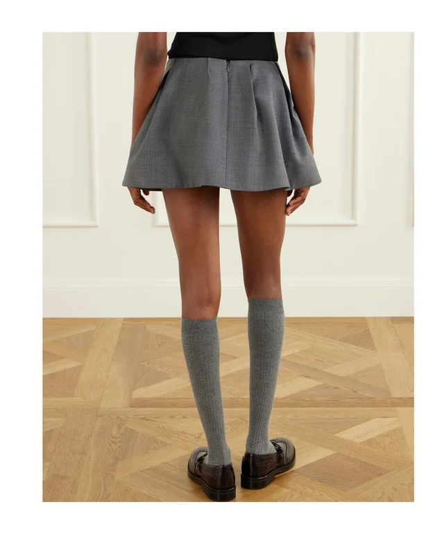 SHUSHU/TONG Pleated Mini Skirt, photo 3 of 4 from SENSER