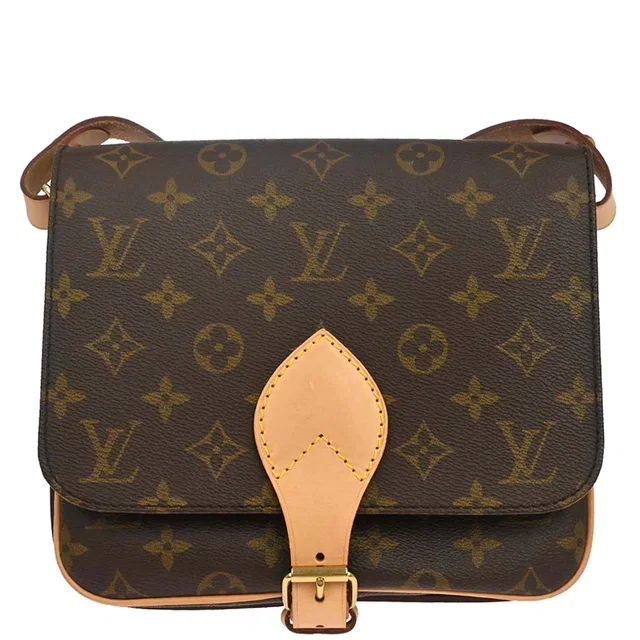 Louis Vuitton 1994 Monogram Cartouchiere MM Shoulder Bag M51253 in Coated canvas from AMORE Vintage Tokyo