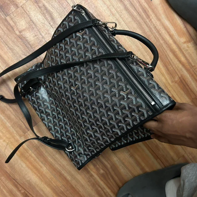 Goyard Women's Tote bags - Black/Grey in black|gray from Depop, photo 2 of 3