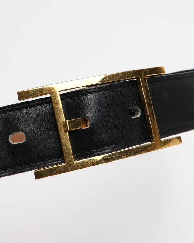 Hermès Quentin Belt, Size 70 in Denim from A Retro Tale, photo 4 of 6