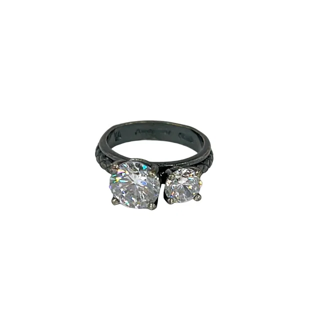 Bottega Veneta Ring Silver Clear in Silver from The Reluxe