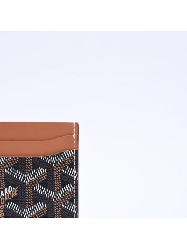 Goyard Saint Sulpice Card Case Black Brown in black|brown|red Calfskin from Poshmark, photo 7 of 12