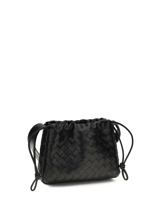 Bottega Veneta Shoulder Bag — Black Calf Leather in Black Calfskin from HEWI