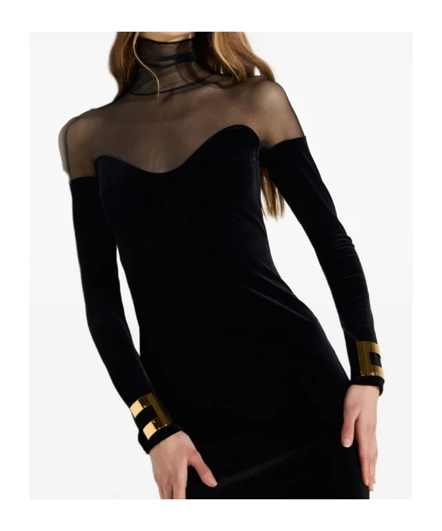 Elisabetta Franchi Velvet Maxi Dress, photo 4 of 5 from SENSER