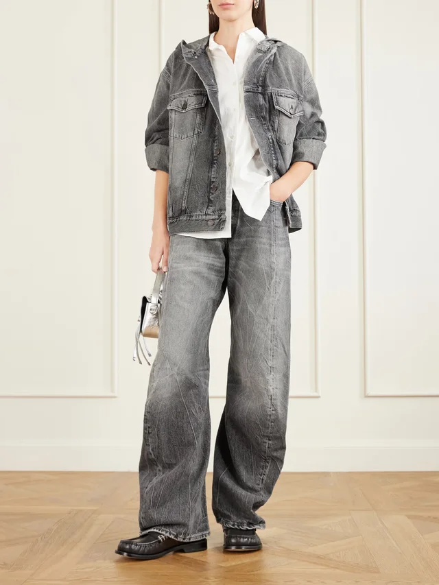 ACNE STUDIOS Hooded denim jacket in Black, photo 2 of 2 from NET-A-PORTER (Canada)