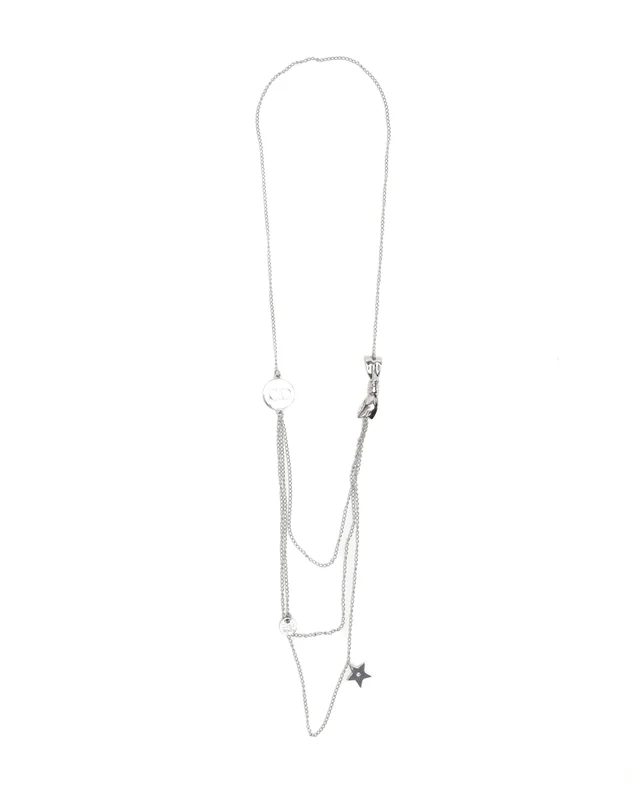 Dior CD Logo Long Necklace in Silk from A Retro Tale, photo 2 of 3
