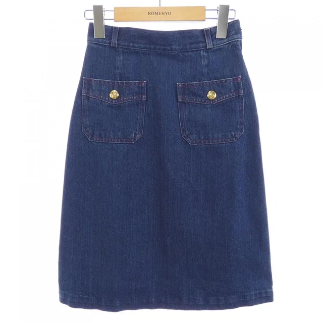 Gucci Skirt Blue in Blue from The Reluxe