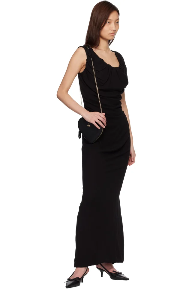 Vivienne Westwood Black Long Ginnie Amber Maxi Dress, photo 4 of 4 from SSENSE