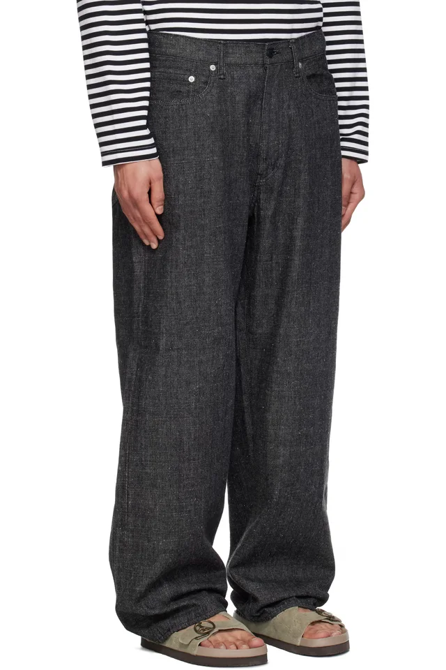 nanamica Black Selvage Jeans, photo 2 of 4 from SSENSE