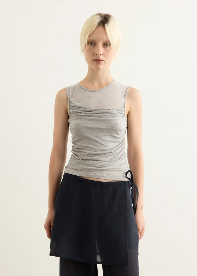 Incu Collection Pioneer Draped Tank in Grey from Incu, photo 1 of 1