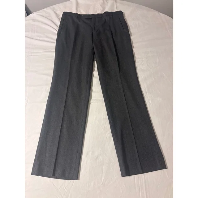 Etro Ted Breaker Dress Pants Mens 36l Charcoal Grey Flat Front Straight Trousers in gray from Poshmark