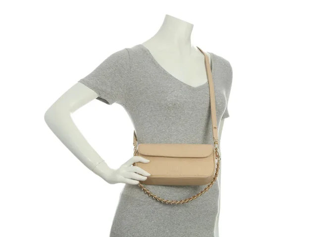 Louis Vuitton Cream Monogram Empreinte Ivy Wallet On Chain in White Leather from Ann's Fabulous Finds, photo 9 of 9