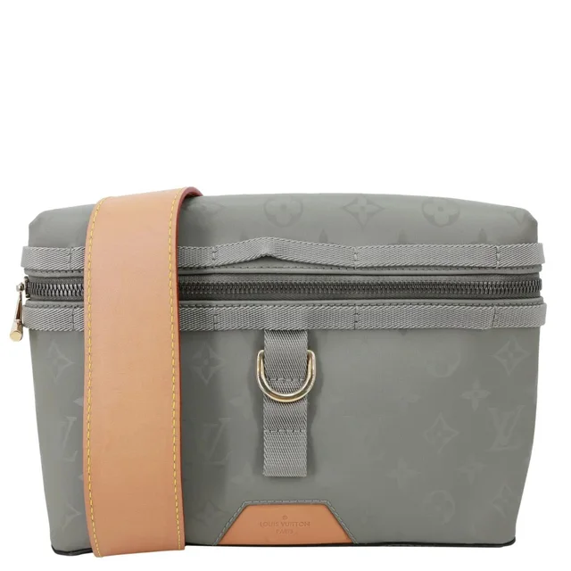 Louis Vuitton Titanium Monogram Canvas Messenger Bag Grey in Grey Coated canvas from Dallas Designer Handbags