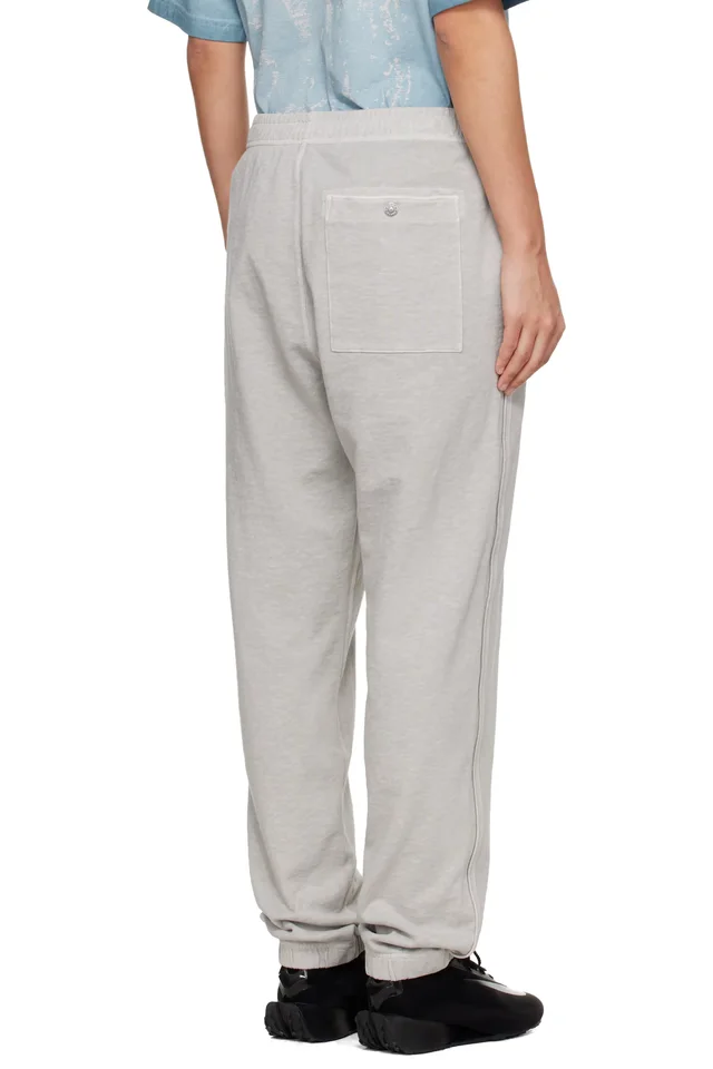 Stone Island Black 6200012 Malfilé Fleece 'Old' Effect Sweatpants, photo 3 of 5 from SSENSE