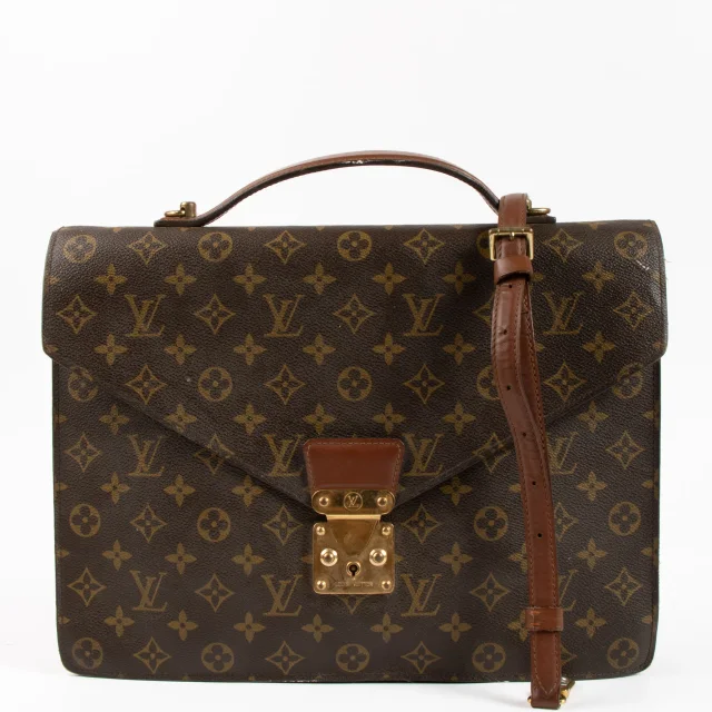 Louis Vuitton Monogram Porte-Document Bandouliere Briefcase in Coated canvas from Labellov, photo 2 of 9