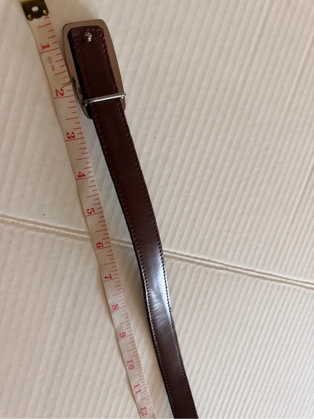 Dolce & Gabbana Reversible Black Denim And Burgundy Leather Belt in black|brown|red Denim from Poshmark, photo 3 of 8