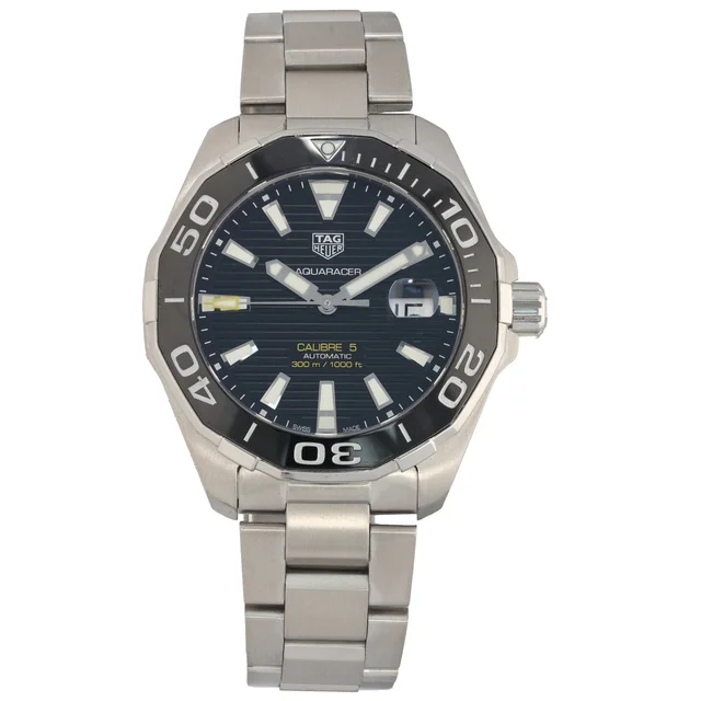 TAG Heuer Aquaracer WAY201A 43mm Stainless Steel Watch from H&T