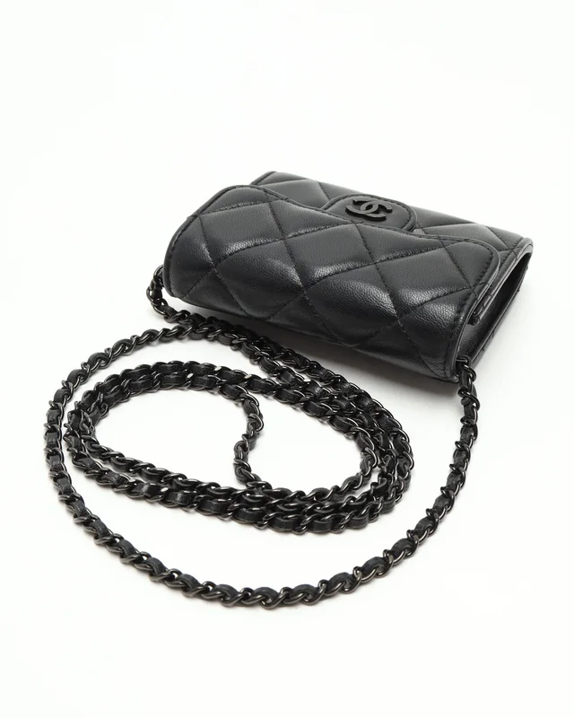 Chanel Mini CC Wallet On Chain Bag in Leather from A Retro Tale, photo 4 of 8