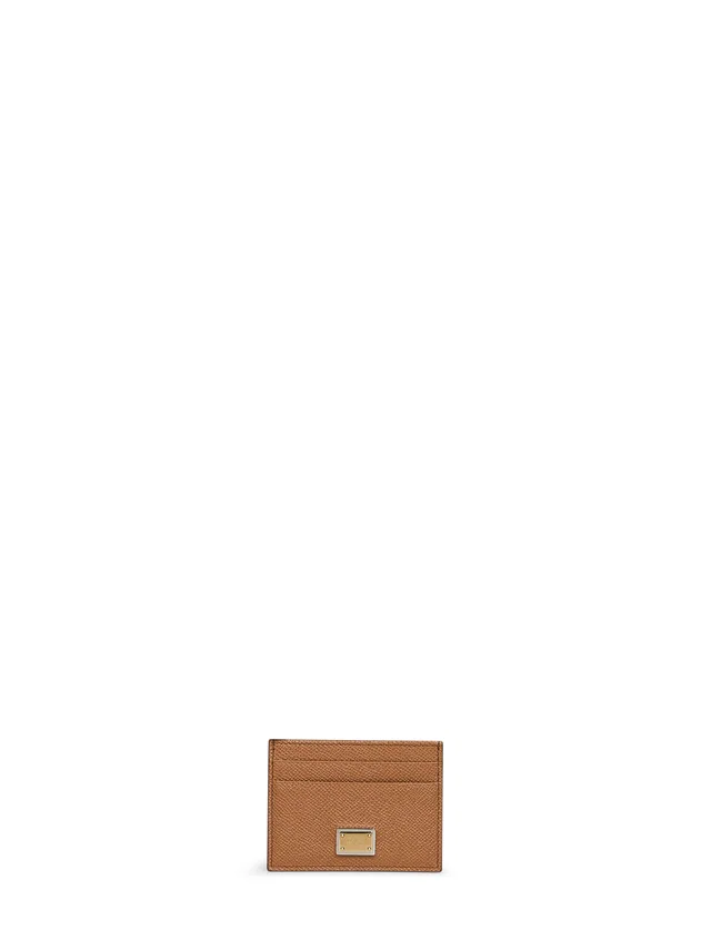 Dolce & Gabbana Caramel Calf Leather Card Case — Wallets Purses in Calfskin from HEWI