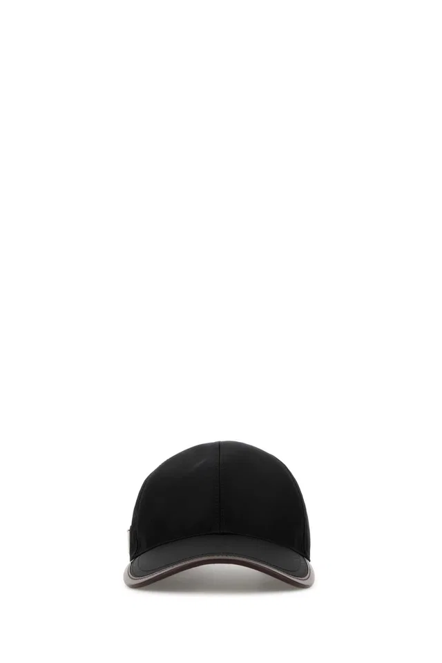 Prada Hat Re-Nylon Baseball Cap — Black Caps in Black Nylon from HEWI
