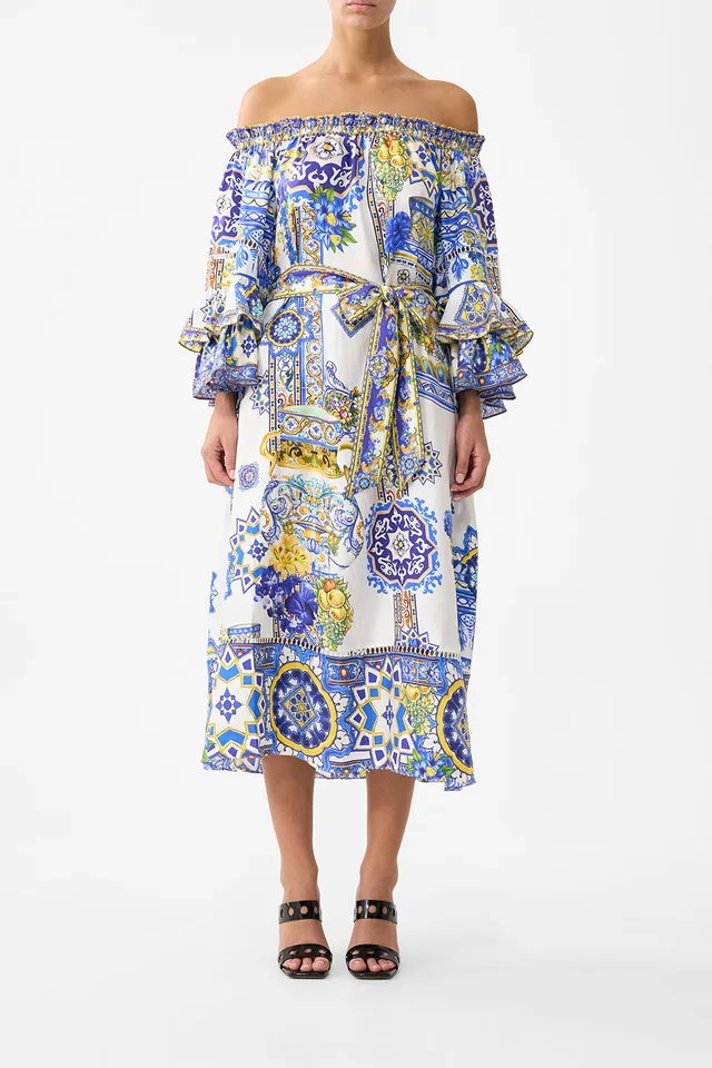 Camilla eBoutique OFF SHOULDER MIDI DRESS WITH FRILL SLEEVE ESPAÑA NIRVANA from CAMILLA, photo 1 of 1