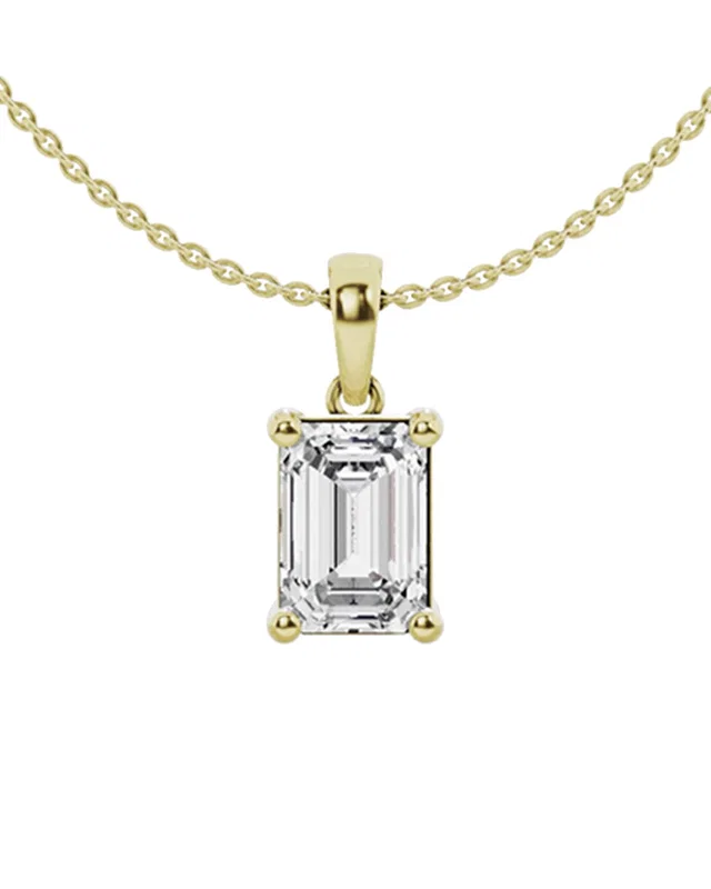 Lab Grown Diamonds 14K 2.00 ct. tw. Lab Grown Diamond Solitaire Pendant Necklace, image 1 of 1 from Gilt